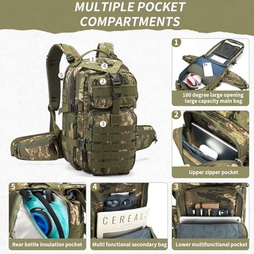 Camouflage Tactical Three Day Hunting Pack — photo 4