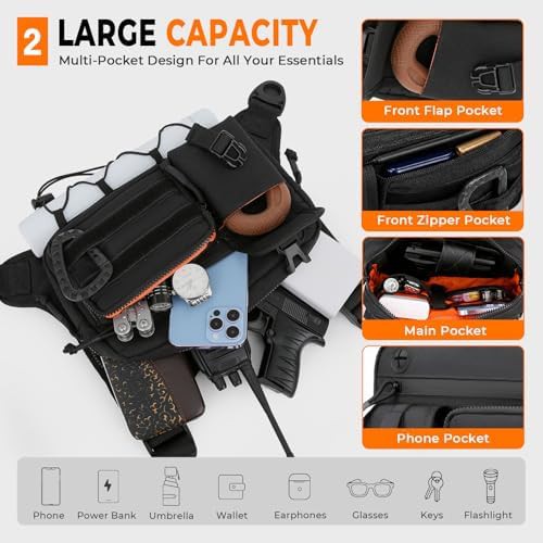 Running tactical chest pack for workouts — photo 3