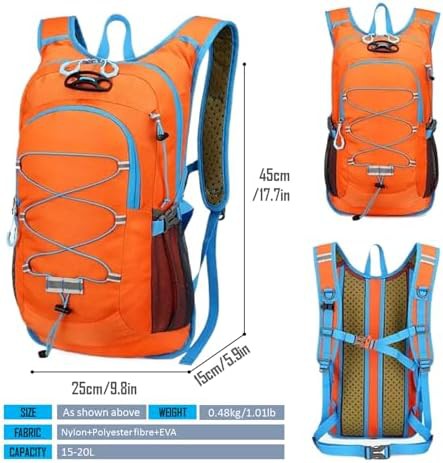 Orange 15L cycling hydration daypack — photo 3
