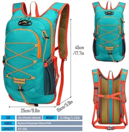 Green 15L cycling hydration daypack — photo 3