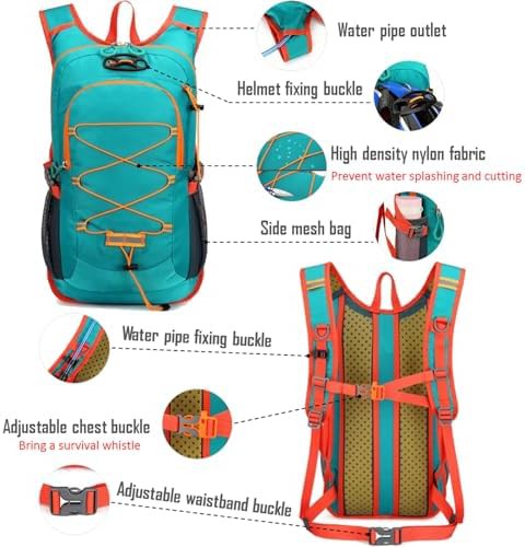 Green 15L cycling hydration daypack — photo 4