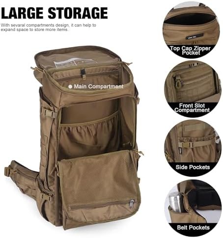 75L Cordura tactical snow hiking pack — photo 4