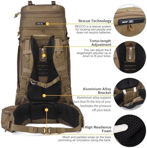 75L Cordura tactical snow hiking pack — photo 5