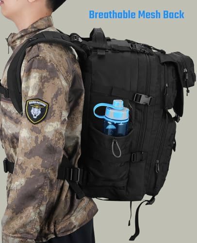 Heavy Duty 45L Military Rucksack Black — photo 4