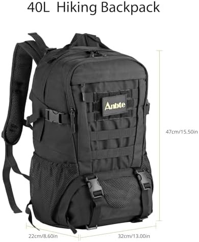 Waterproof 40L Tactical Daypack in Black — photo 5