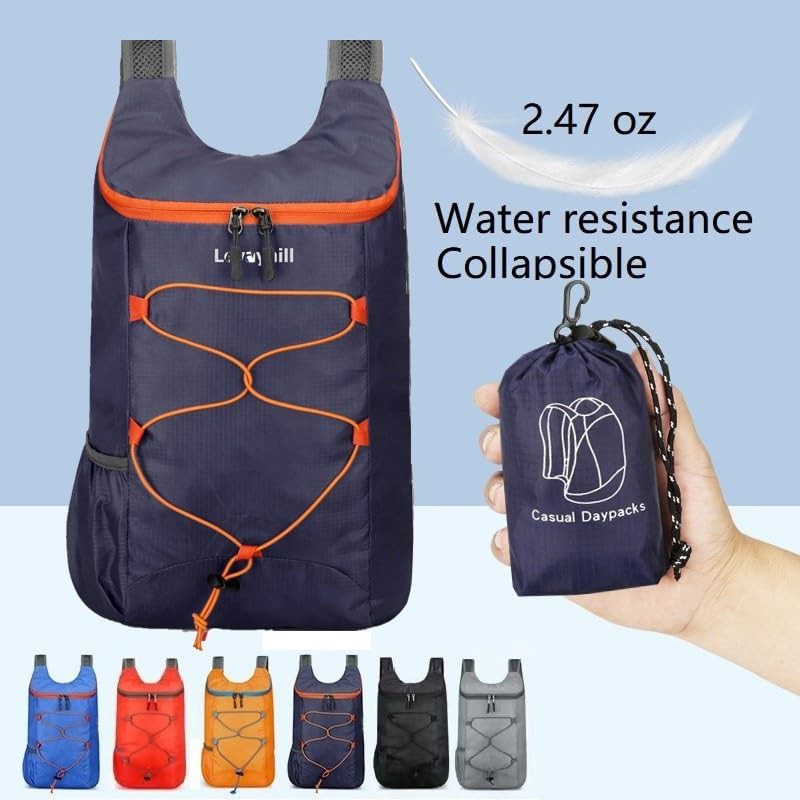 Dark blue 16L ultralight backpack — photo 4