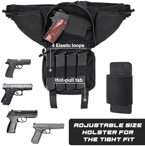 Tactical fanny pack with universal holster — photo 4