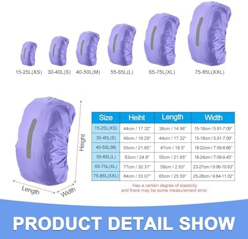 Purple Waterproof Rain Cover for Small Packs — photo 3