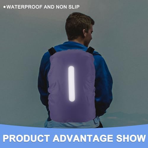 Purple Waterproof Rain Cover for Small Packs — photo 4