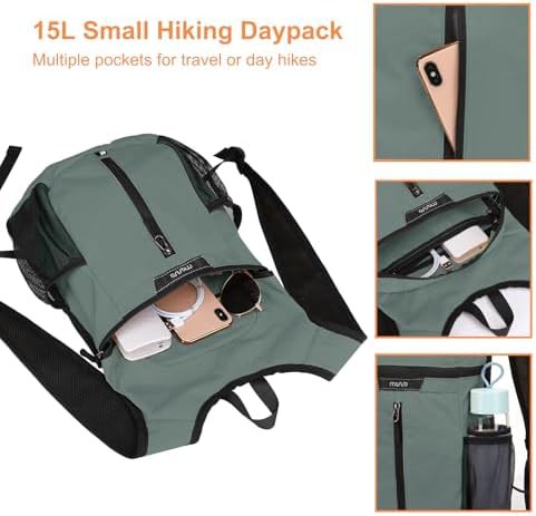 15L packable travel hiking daypack — photo 3