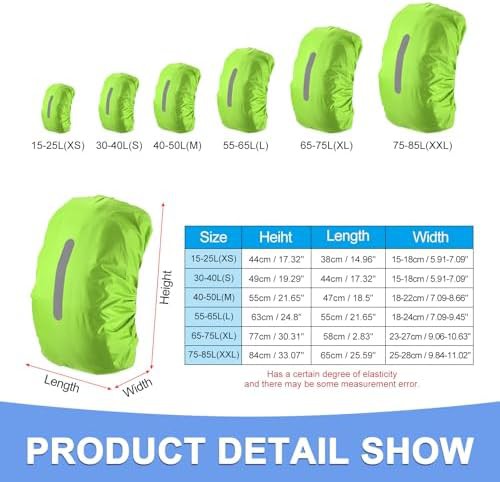 Lawn Green Waterproof Backpack Rain Cover — photo 3