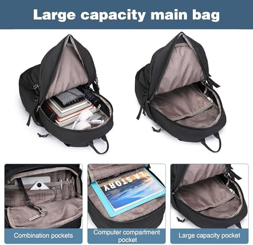 Compact military Molle backpack 25L black — photo 5