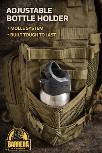 Tactical military MOLLE backpack in army green — photo 5
