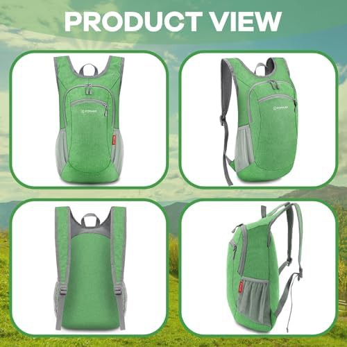Light green and dark blue 10l daypack — photo 4