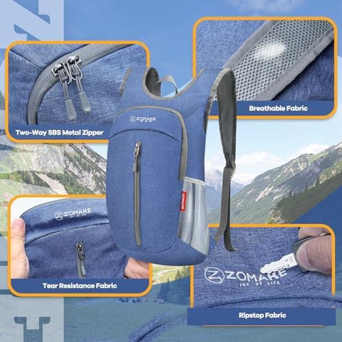 Light green and dark blue 10l daypack — photo 5