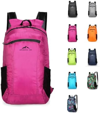 Pink water resistant hiking daypack 20L