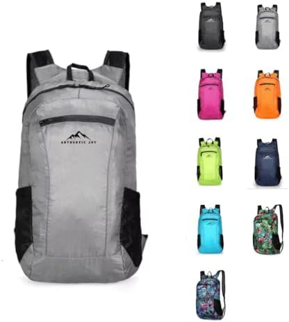 Grey water resistant hiking daypack 20L