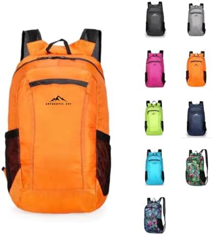 Orange ultralight hiking daypack 20L