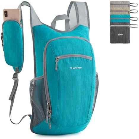 Peacock blue ultralight hiking daypack 15l