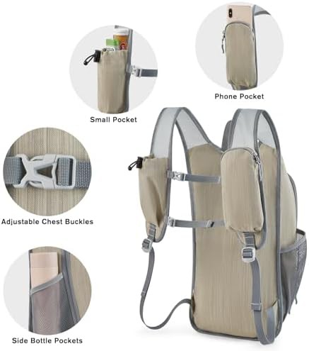 Beige casual shoulder daypack 15.0 in — photo 3
