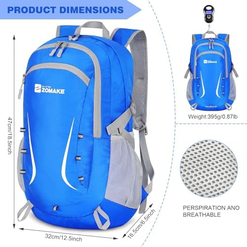 Purple and blue 20l tear resistant daypack — photo 3