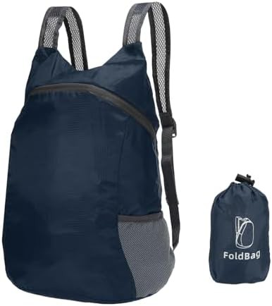 Navy blue foldable outdoor daypack 15l