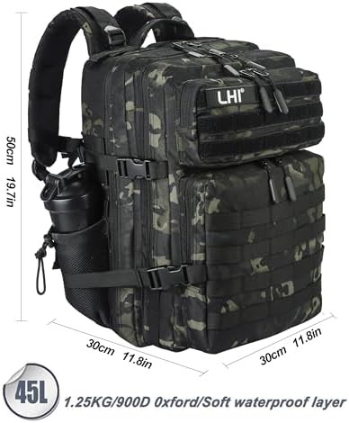 Olive green tactical assault pack 45L — photo 3