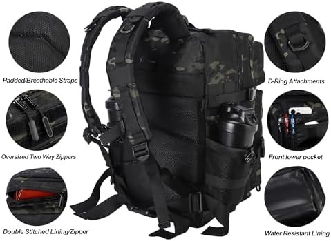 Olive green tactical assault pack 45L — photo 4