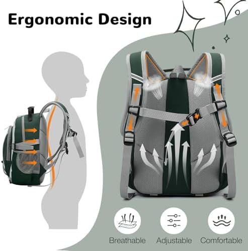 Green 10l chest strap hiking daypack — photo 4