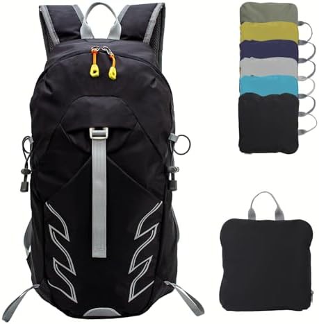 Black waterproof 20l hiking backpack