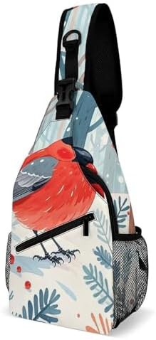Grey winter forest hiking daypack