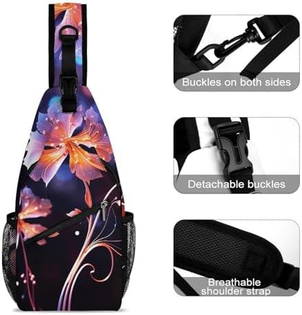 Decorative flowers hiking daypack — photo 3