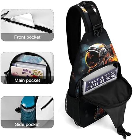 Astronaut Fire Graphic Sling Bag — photo 4