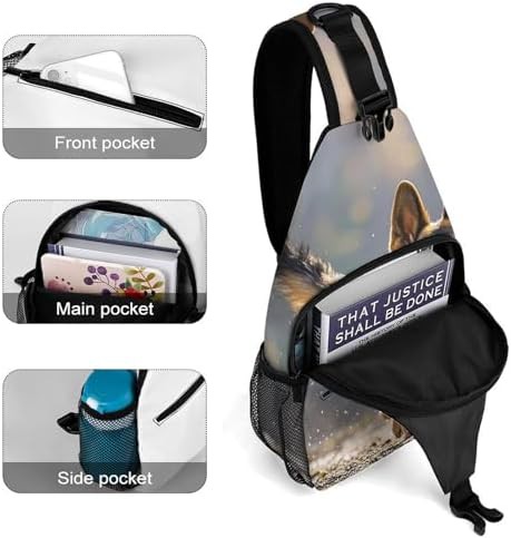 German shepherd running sling backpack — photo 4