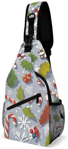 Snowflake candy crossbody sling bag