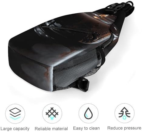Lit candle graphic traveling sling bag — photo 5