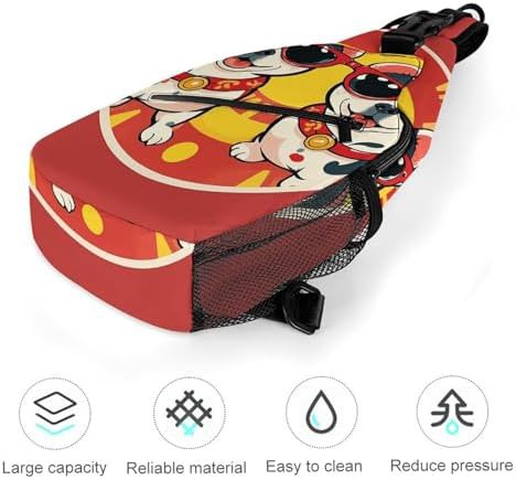 Dog with sunglasses traveling sling bag — photo 5