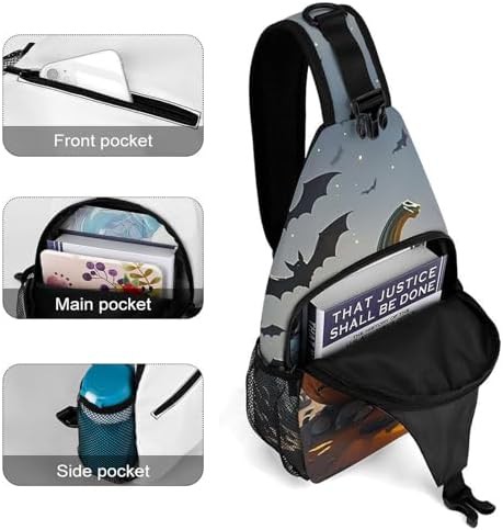 Evil jack-o-lantern traveling sling bag — photo 4