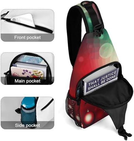 Red Christmas ball traveling sling bag — photo 4