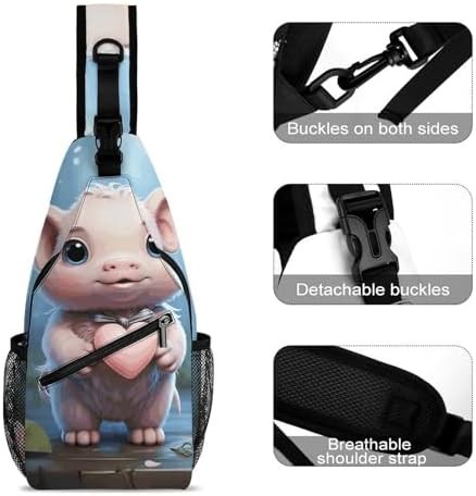 Heart holding cartoon sling pack — photo 3