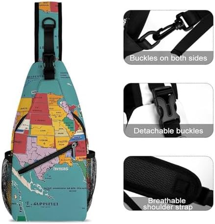 Interstate map crossbody sling pack — photo 3