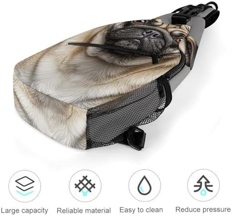 WSOIHFEC animal pug dog crossbody sling bag — photo 5