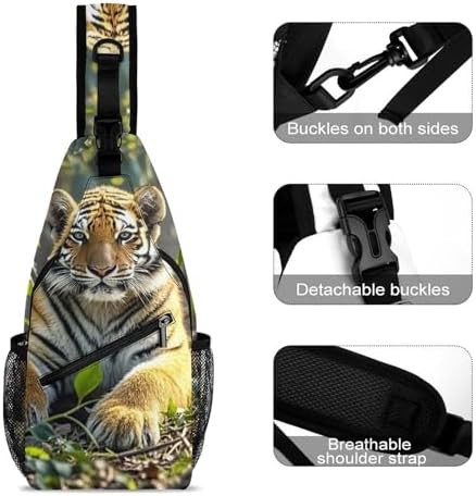 Big tiger print crossbody sling bag — photo 3