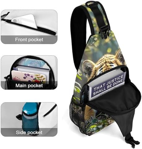 Big tiger print crossbody sling bag — photo 4
