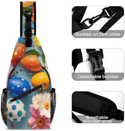Polka dot eggshells crossbody sling pack — photo 3