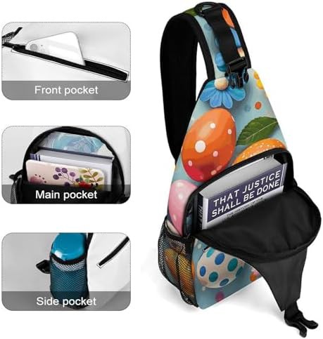 Polka dot eggshells crossbody sling pack — photo 4