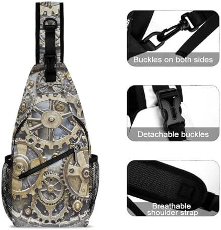 Steampunk mechanical gears sling bag — photo 3