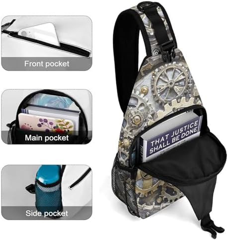 Steampunk mechanical gears sling bag — photo 4