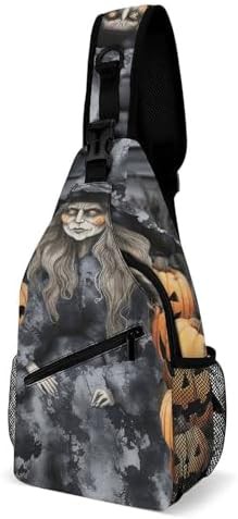 Halloween Witch Decor Sling Bag