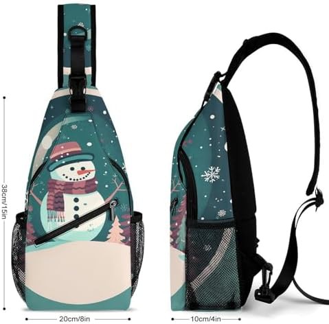 Cartoon Snowman Winter Sling Bag — photo 3